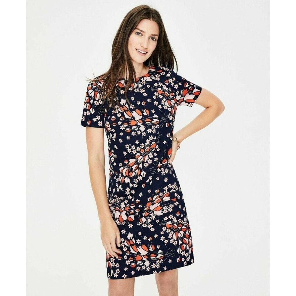 Boden Harriet Navy Floral Dress 12L